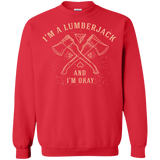 Sweatshirts Red / S I'm a Lumberjack Crewneck Sweatshirt