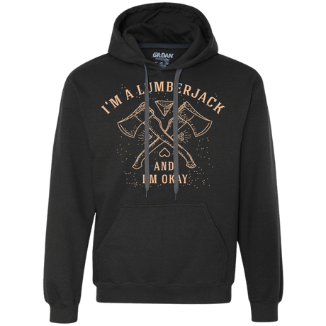 Sweatshirts Black / S I'm a Lumberjack Premium Fleece Hoodie