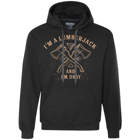 Sweatshirts Black / Small I'm a Lumberjack Premium Fleece Hoodie