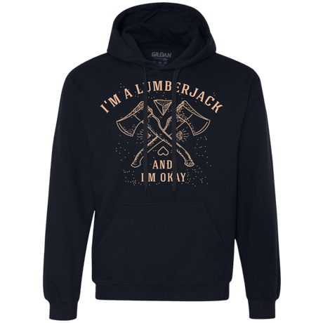 Sweatshirts Navy / S I'm a Lumberjack Premium Fleece Hoodie