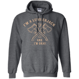 Sweatshirts Dark Heather / S I'm a Lumberjack Pullover Hoodie
