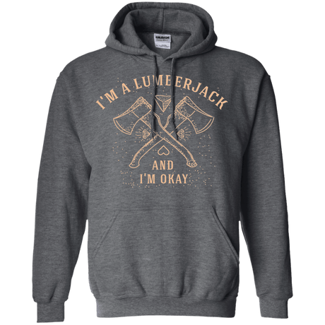 Sweatshirts Dark Heather / S I'm a Lumberjack Pullover Hoodie