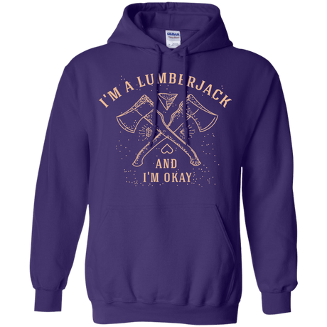 Sweatshirts Purple / S I'm a Lumberjack Pullover Hoodie