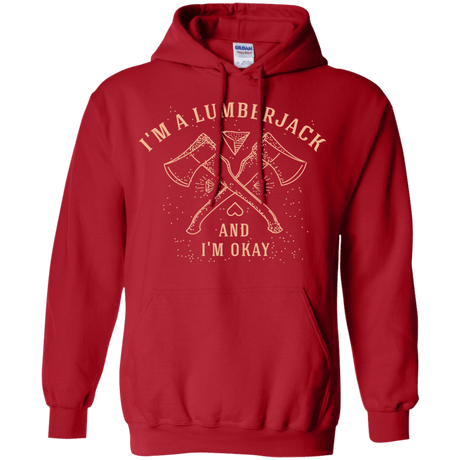 Sweatshirts Red / S I'm a Lumberjack Pullover Hoodie