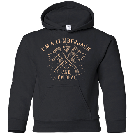 Sweatshirts Black / YS I'm a Lumberjack Youth Hoodie