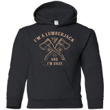 Sweatshirts Black / YS I'm a Lumberjack Youth Hoodie