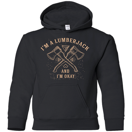 Sweatshirts Black / YS I'm a Lumberjack Youth Hoodie