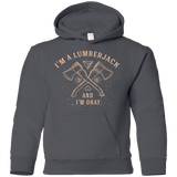 Sweatshirts Charcoal / YS I'm a Lumberjack Youth Hoodie