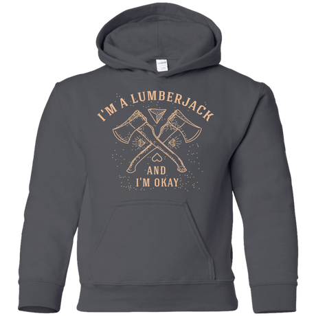 Sweatshirts Charcoal / YS I'm a Lumberjack Youth Hoodie