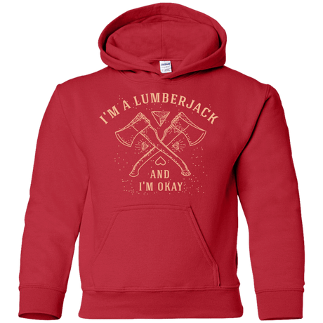 Sweatshirts Red / YS I'm a Lumberjack Youth Hoodie