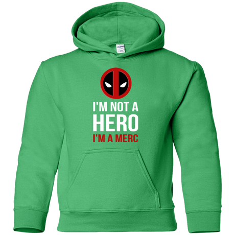 Sweatshirts Irish Green / YS I'm a merc Youth Hoodie