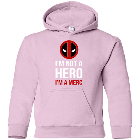 Sweatshirts Light Pink / YS I'm a merc Youth Hoodie