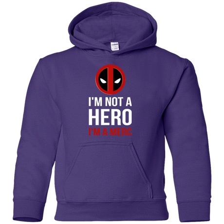 Sweatshirts Purple / YS I'm a merc Youth Hoodie