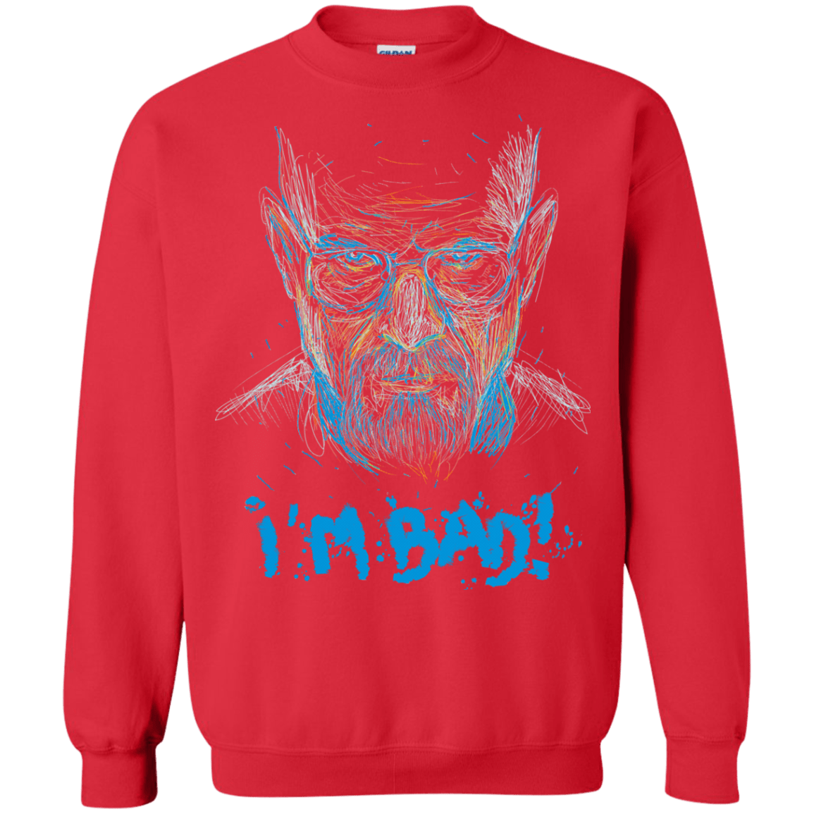 Sweatshirts Red / S I'm Bad! Crewneck Sweatshirt