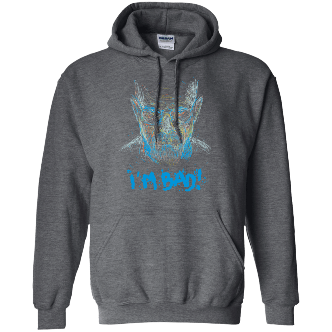 Sweatshirts Dark Heather / S I'm Bad! Pullover Hoodie