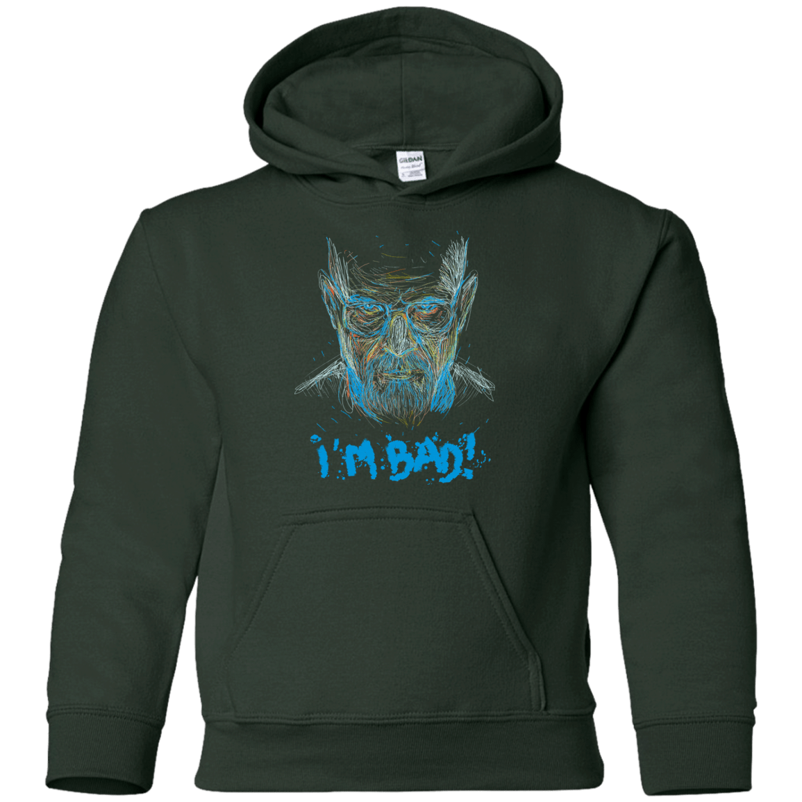 Sweatshirts Forest Green / YS I'm Bad! Youth Hoodie