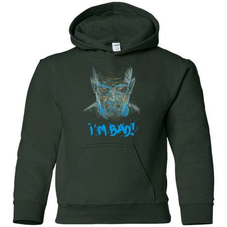 Sweatshirts Forest Green / YS I'm Bad! Youth Hoodie