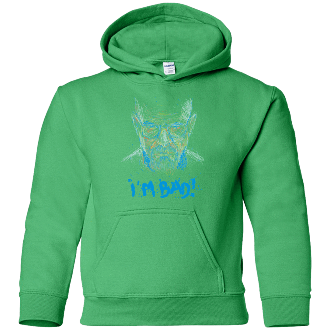 Sweatshirts Irish Green / YS I'm Bad! Youth Hoodie