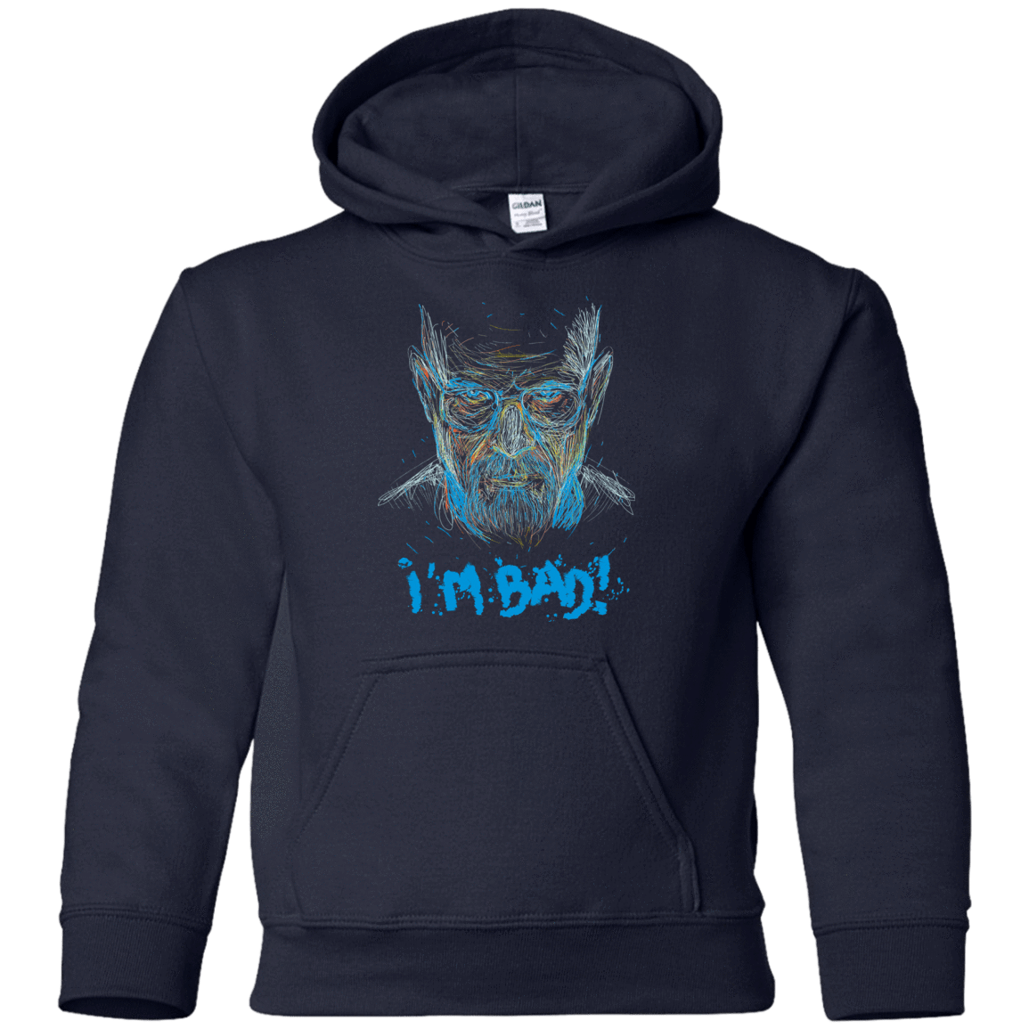 Sweatshirts Navy / YS I'm Bad! Youth Hoodie