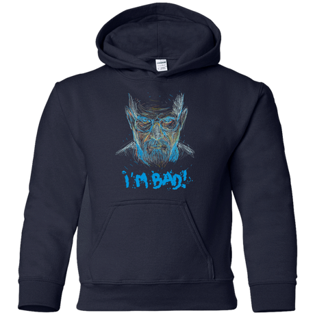 Sweatshirts Navy / YS I'm Bad! Youth Hoodie