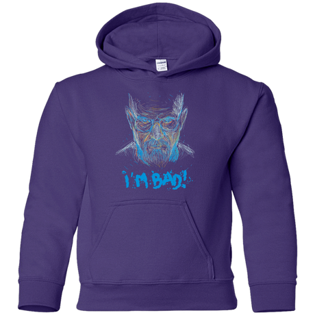 Sweatshirts Purple / YS I'm Bad! Youth Hoodie