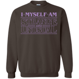 Sweatshirts Dark Chocolate / Small I Myself Am Strange And Unusual Crewneck Sweatshirt