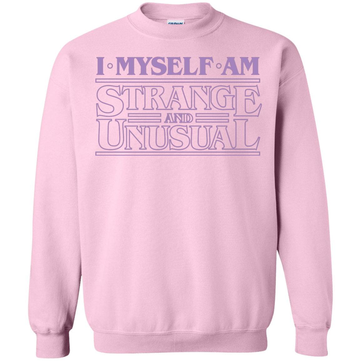 Sweatshirts Light Pink / Small I Myself Am Strange And Unusual Crewneck Sweatshirt