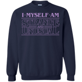 Sweatshirts Navy / Small I Myself Am Strange And Unusual Crewneck Sweatshirt