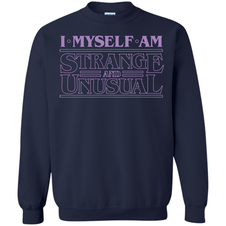 Sweatshirts Navy / Small I Myself Am Strange And Unusual Crewneck Sweatshirt