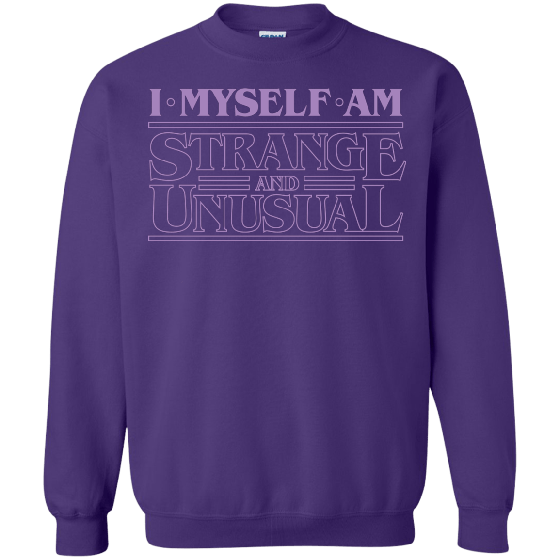 Sweatshirts Purple / Small I Myself Am Strange And Unusual Crewneck Sweatshirt