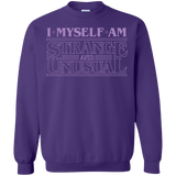 Sweatshirts Purple / Small I Myself Am Strange And Unusual Crewneck Sweatshirt