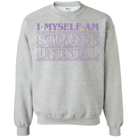 Sweatshirts Sport Grey / Small I Myself Am Strange And Unusual Crewneck Sweatshirt