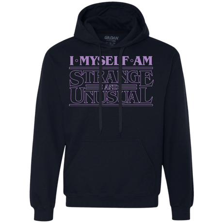 Sweatshirts Navy / Small I Myself Am Strange And Unusual Premium Fleece Hoodie