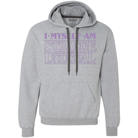 Sweatshirts Sport Grey / Small I Myself Am Strange And Unusual Premium Fleece Hoodie