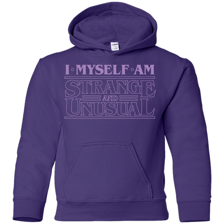 Sweatshirts Purple / YS I Myself Am Strange And Unusual Youth Hoodie