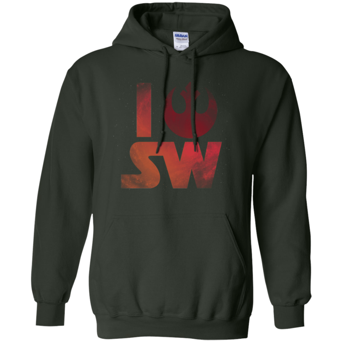 Sweatshirts Forest Green / Small I Rebel SW Pullover Hoodie