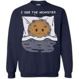 Sweatshirts Navy / Small I see the monster Crewneck Sweatshirt