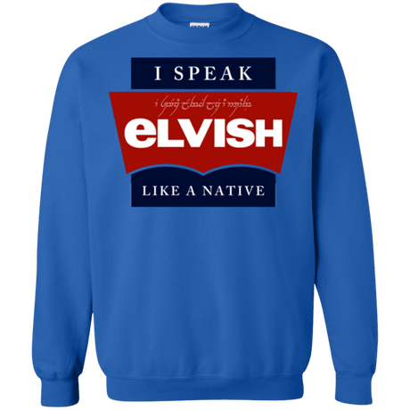 Sweatshirts Royal / Small I speak elvish Crewneck Sweatshirt