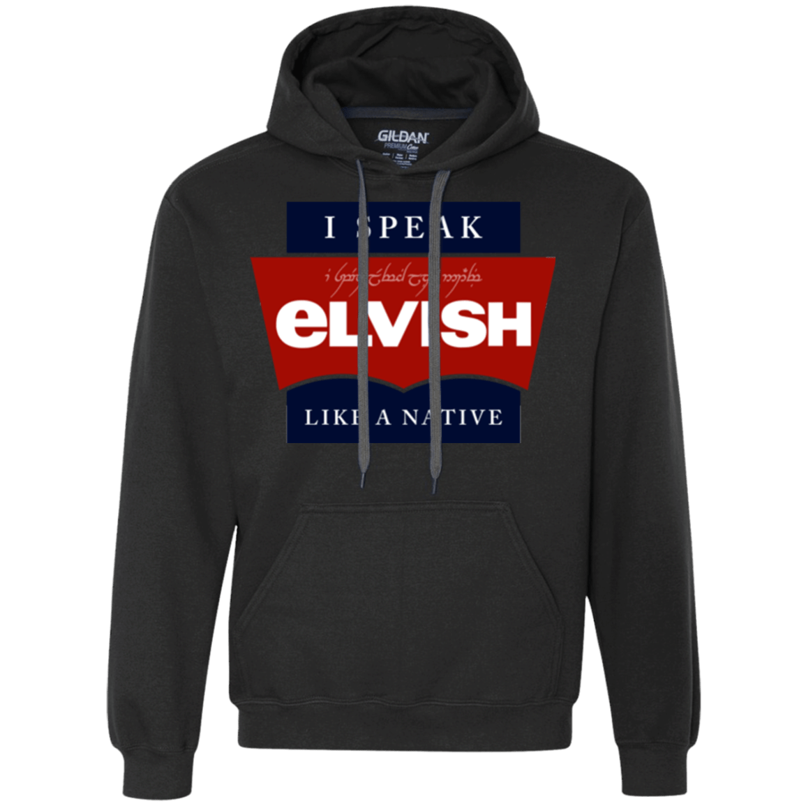 Sweatshirts Black / Small I speak elvish Premium Fleece Hoodie