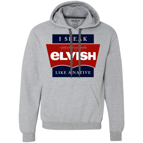 Sweatshirts Sport Grey / Small I speak elvish Premium Fleece Hoodie