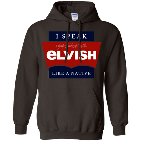 Sweatshirts Dark Chocolate / Small I speak elvish Pullover Hoodie