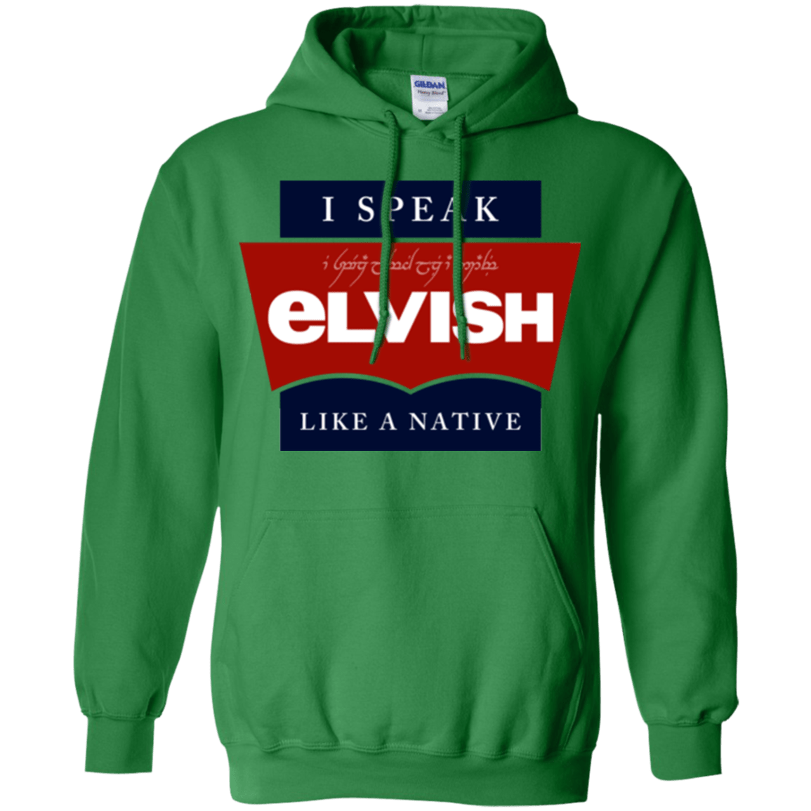 Sweatshirts Irish Green / Small I speak elvish Pullover Hoodie