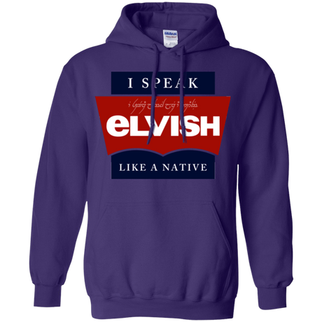 Sweatshirts Purple / Small I speak elvish Pullover Hoodie