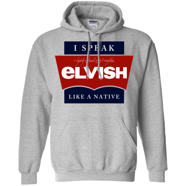 Sweatshirts Sport Grey / Small I speak elvish Pullover Hoodie