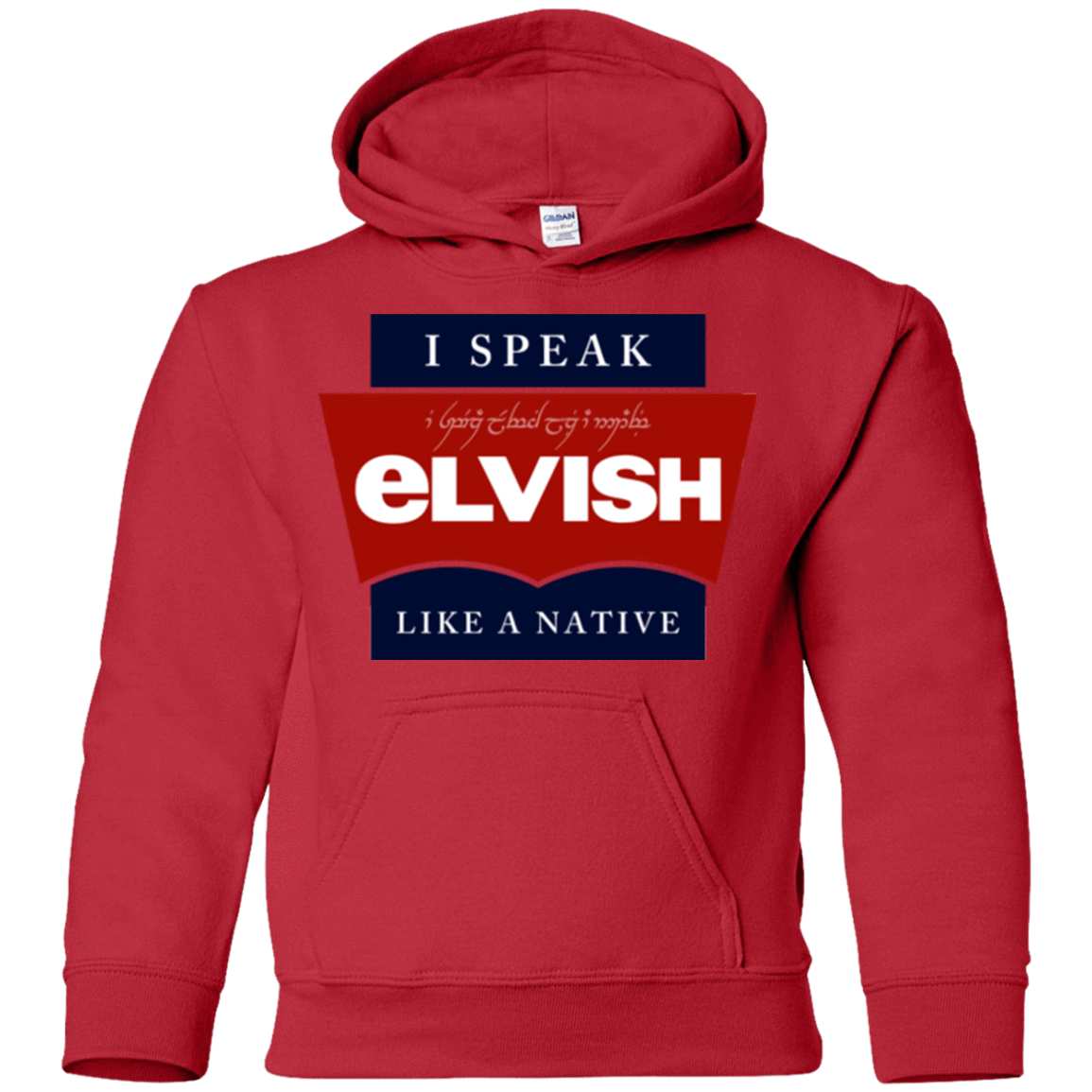 Sweatshirts Red / YS I speak elvish Youth Hoodie