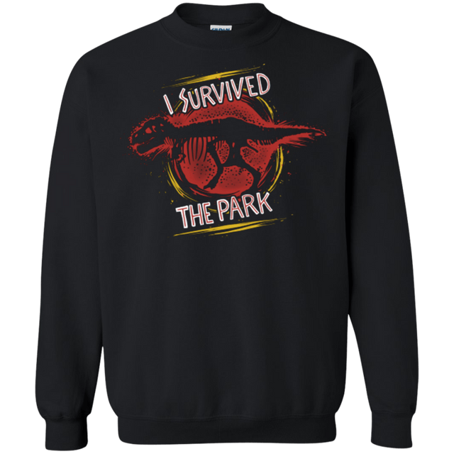 Sweatshirts Black / Small I SURVIVED THE PARK Crewneck Sweatshirt