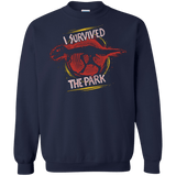 Sweatshirts Navy / Small I SURVIVED THE PARK Crewneck Sweatshirt