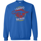 Sweatshirts Royal / Small I SURVIVED THE PARK Crewneck Sweatshirt