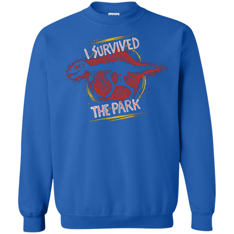 Sweatshirts Royal / Small I SURVIVED THE PARK Crewneck Sweatshirt