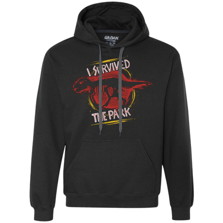 Sweatshirts Black / Small I SURVIVED THE PARK Premium Fleece Hoodie